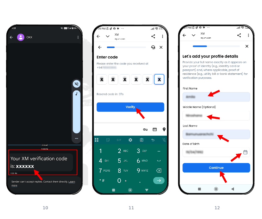 Step 4: Confirm phone and identity details